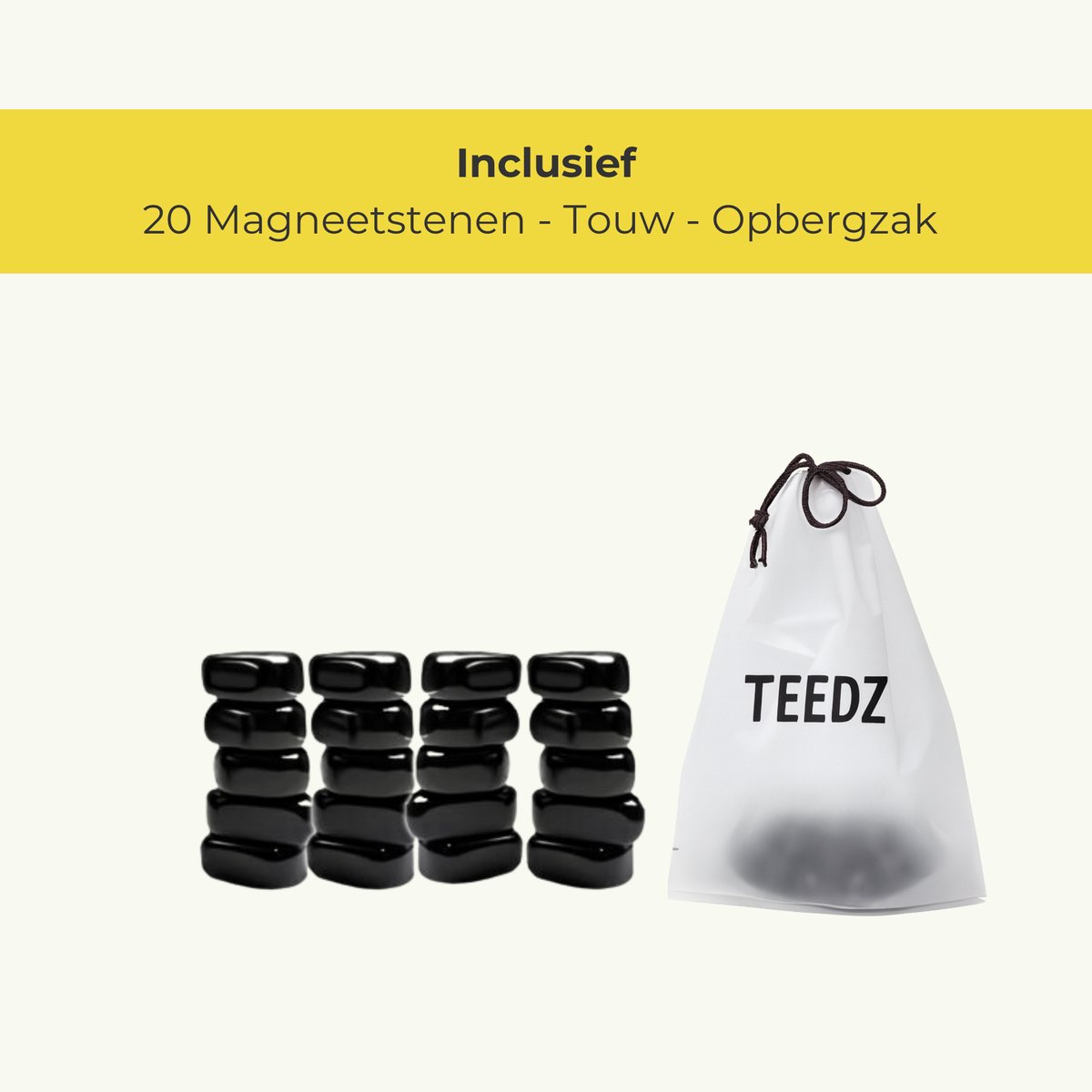 Magnetisch Strategiespel – 20 Magnetische Stenen – Magnetisch schaakspel - Educatief Denkspel – Voor Kinderen & Volwassenen – Inclusief Touw & Opbergzakje- tafelschaak, schaak, magnetisch spel, magneten, feestspel, kinderspel — afbeelding 4