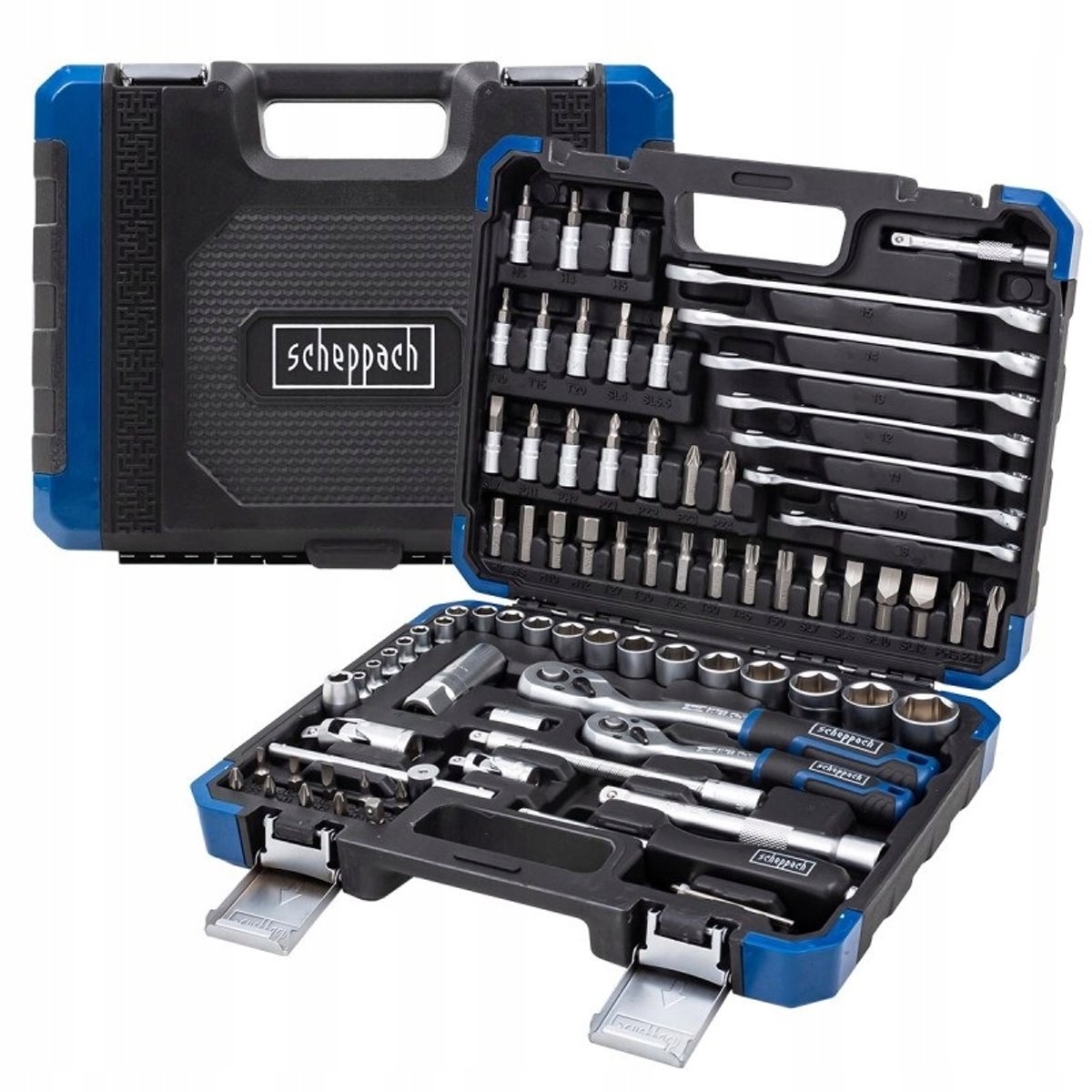 Scheppach Gereedschapset 82 Delen 1/4" & 3/8" Professioneel