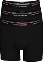 Tommy Hilfiger boxershorts lang - (3-pack) zwart -  Maat M