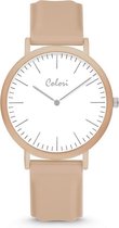 Colori Horloge - Bruin (kleur kast) - Bruin bandje - 30 mm