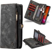CASEME Luxe Leren Portemonnee hoesje voor de Geschikt voor Apple iPhone 11 Pro Max - zwart