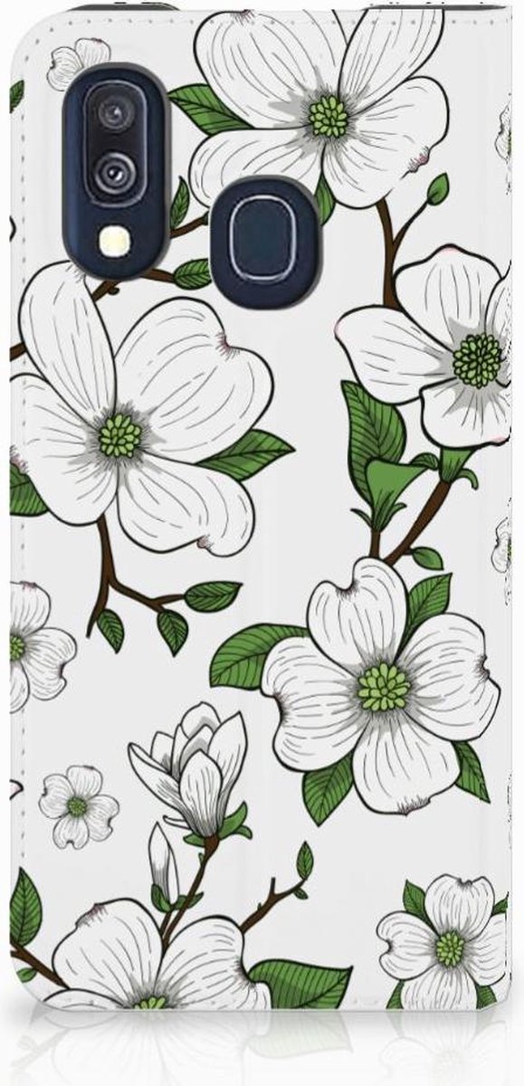 Samsung Galaxy A40 Smart Cover Dogwood Flowers