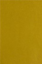 Bedrukt kraftpapier Uni Fluor Geel  Goud- Breedte 30 cm - m lang - Breedte 30  cm