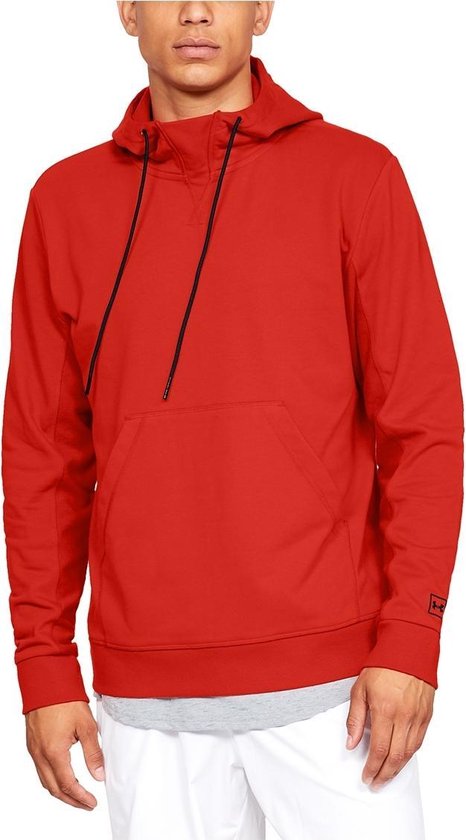 Under Armour - Be Seen Logo Hoodie - Rode hoodie - XL - Rood