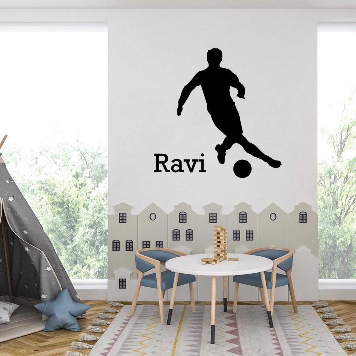 Autocollant Mural Wayne Rooney - Sticker Déco Foot, Pour Chambre, Voiture, Style Moderne, Fabriqué Au UK