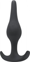 Lola Toys - SpiceItUp! - Smooth - Buttplug met handgreep - Anaalplug 100% Siliconen - 10,5cm x 2,8cm - Donker Grijs