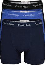 Calvin Klein Trunks (3-pack) - blauw en zwart -  Maat XL