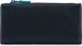 Mywalit Small Leather Double Zip Purse Portemonnee Black/ Pace