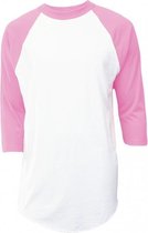 Soffe Klassiek Honkbal Ondershirt 3/4  Mouw - Volwassenen - Roze - Large