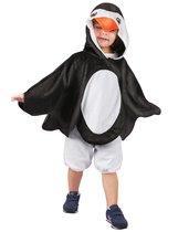 LUCIDA - Zwart-witte pinguïn outfit voor kinderen - M 122/128 (7-9 jaar)