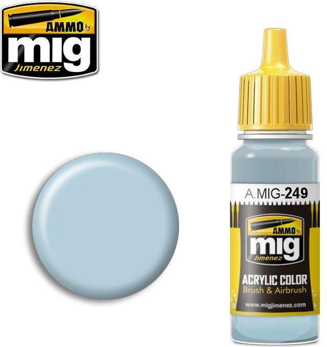 AMMO MIG 0249 Light Blue - Acryl Verf flesje