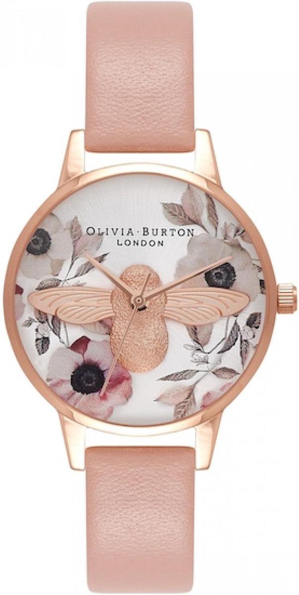 Olivia Burton BOTANICAL 3D BEE DUSTY PINK, ROSE GOLD SILVER OB16AM101