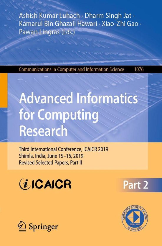Springer Nature Proceedings Computer Science 2 - Advanced In ... - cover