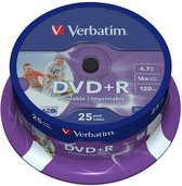 Verbatim 43539 DVD+R Wide Inkjet Printable ID Brand Schijven