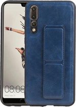 Grip Stand Hardcase Backcover voor Huawei P20 Pro Blauw