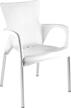 Outdoor Living Chaise empilable Bella plastique blanc