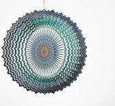 Spin Art windspinner mandala space acier inoxydable - Ø 30 cm - vert