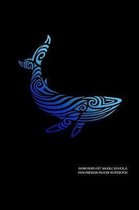 Hawaiian Art Whale Kohola Polynesian Maori Notebook