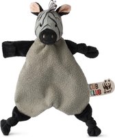 WWF Ziko de Zebra grijs knuffeldoekje - 30 cm - 12"