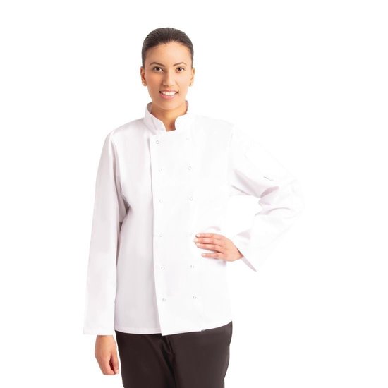 Whites Chefs Clothing Koksbuis Vegas Lange Mouw Wit ( Maat L ) - Whites Chefs Clothing