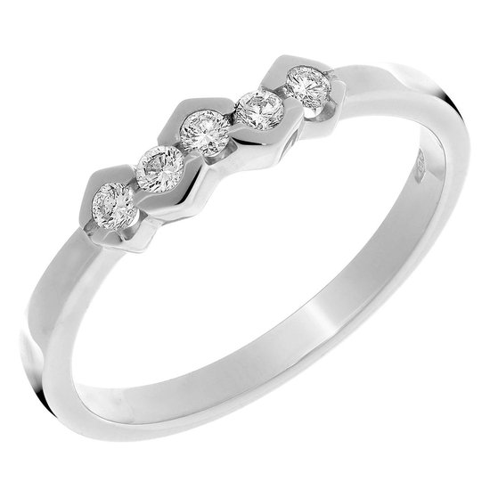 Orphelia RD-33215/1/55 - Ring - Witgoud 18 Karaat - Diamant 0.20 ct