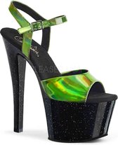 Pleaser Sandaal met enkelband, Paaldans schoenen -36 Shoes- SKY-308N-CRHM Paaldans schoenen Multicolours