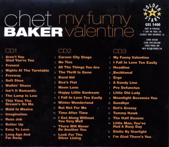 My Funny Valentine And Other Classic Recordings, Chet Baker | CD (album) | Muziek My Funny Valentine And Other Classic Recordings, Chet Baker | CD (album) | Muziek