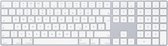 Apple Magic Keyboard with Numeric Keypad - Toetsenbord - Bluetooth - Duits - zilver - voor 10.2-inch iPad; 10.5-inch iPad Air; iPad mini 5; iPhone 11, XR, XS, XS Max