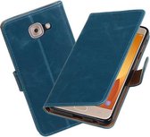 BestCases.nl Samsung Galaxy J7 Max Pull-Up booktype hoesje Blauw
