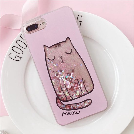 Telefoonhoesje Glitters - Katten - iPhone 7 en 8 | bol.com