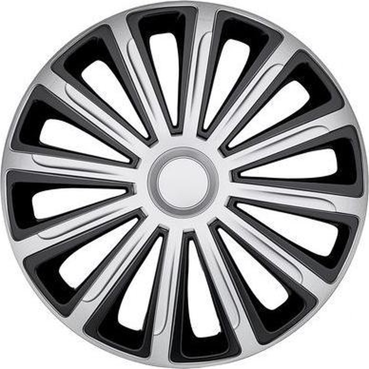 Car Plus Wieldoppen Alaska 14 Inch Abs Zilver/zwart Set Van 4