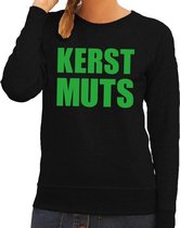 Foute kersttrui / sweater Kerst Muts zwart voor dames - Kersttruien XS (34)