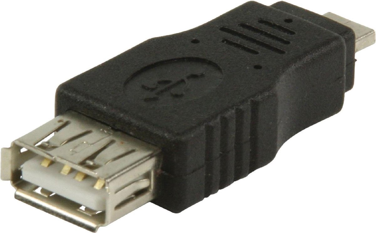 Valueline VLCP60903B kabeladapter/verloopstukje Micro USB A USB A Zwart