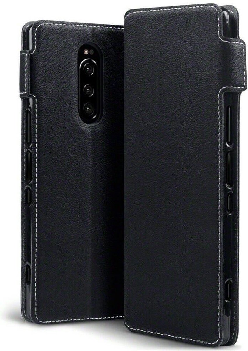 Qubits - slim wallet hoes - Sony Xperia 5 - Zwart