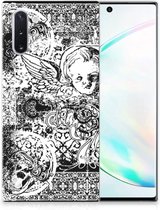 Silicone Back Case Geschikt voor Samsung Galaxy Note 10 Skulls Angel