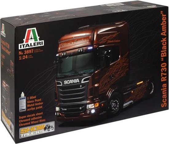 Italeri 3897 Scania R730 Black Amber 1:24 - Pijp-Lines Modelbouw & Hobby