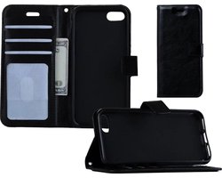 Hoesje Geschikt voor iPhone 7/8/SE 2020 Hoesje Book Case Hoes Portemonnee Cover Walletcase - Hoes Geschikt voor iPhone 7/8/SE 2020 Hoes Bookcase Hoesje - Zwart