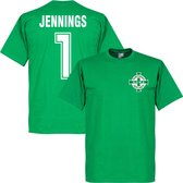 Noord Ierland Jennings 1 Team T-Shirt - Groen - XS