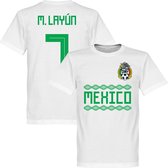Mexico M. Layun 7 Team T-Shirt - Wit - XXXL