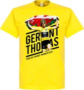 Geraint Thomas Tour 2018 Winners T-Shirt - Geel - XXL