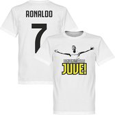 Welcome to Juve Ronaldo T-Shirt - Wit - XL