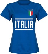 Italië Dames Team T-Shirt - Blauw - XXL