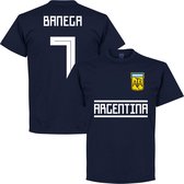 Argentinië Banega 7 Team T-Shirt - Navy - S