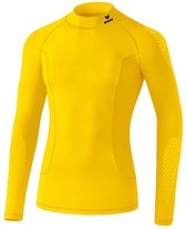 Erima Elemental Longsleeve met kraag - Thermoshirt  - geel - 128