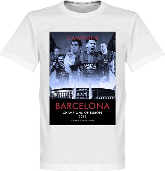 constant Autonoom banner Barcelona Champions League Winners T-Shirt 2015 - L | bol.com