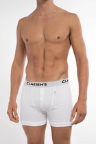 Claesen's® - Heren 2-pack Rib Boxer - Wit - 100% Katoen