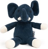 Naturezoo Knuffeldier Olifant Velours 18 Cm Donkerblauw