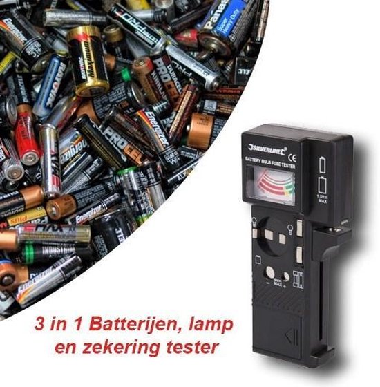 Testeur de batteries, lampe et fusible 3 en 1 | bol.com