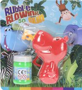 Tender Toys Bellenblaas Pistool Nijlpaard 11cm Rood