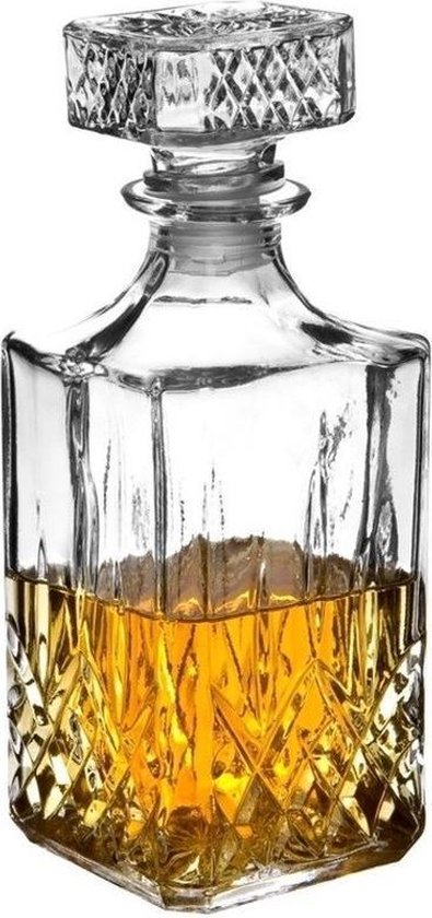 Excellent Houseware Whiskey Karaf - 900 ml - Glas | bol.com